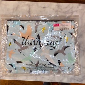 Thirty one zipper pouch flights of fancy pattern